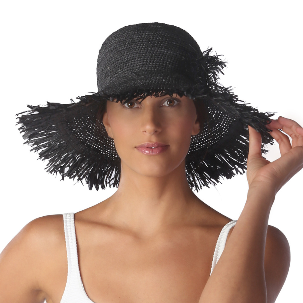 Gottex Bora Bora Straw Hat - Black - Picture 2 of 3